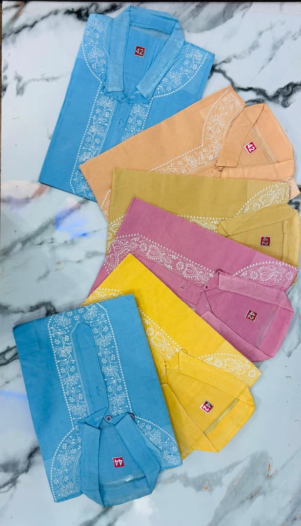 men's half sleevs chickan kurta | kurta starting ₹299 men's half sleevs chickan kurta | kurta starting ₹299